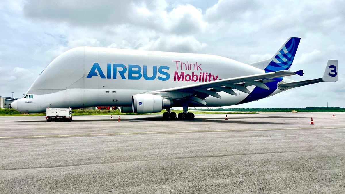 Airbus Beluga makes its second landing in four days at RGIA